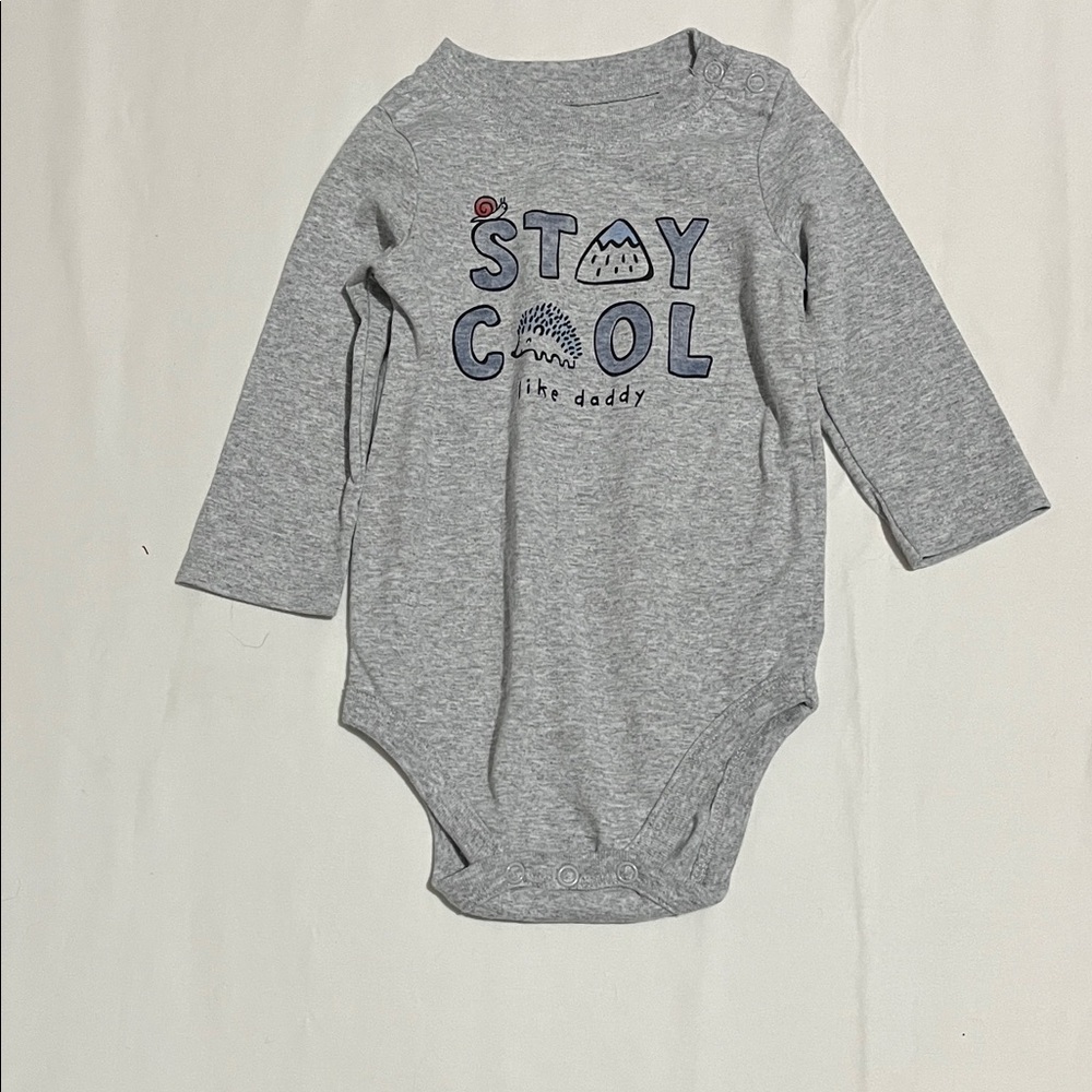 Garanimals Light Gray 'Stay Cool Like Daddy' Bodysuit